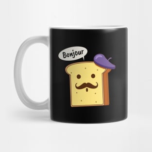 Bonjour - Cute Funny French Toast Mug